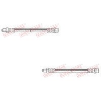 2X Quick Brake Bremsschlauch Links Rechts FüR Mercedes-Benz C-Klasse T-Model
