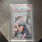 2024 Panini Prizm Prizm Flashback Rookie Drake Maye #10 No Huddle Prizm PSA 9