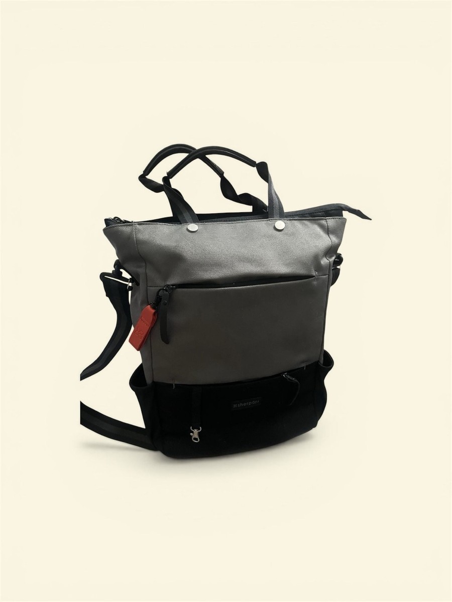 Sherpani Camden Convertible Backpack Tote Bag, Grey/Black | eBay display picture 1