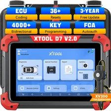 XTOOL D7 V2.0 Car Bidirectional OBD2 Scanner Diagnostic Tool + XV200 Endoscope