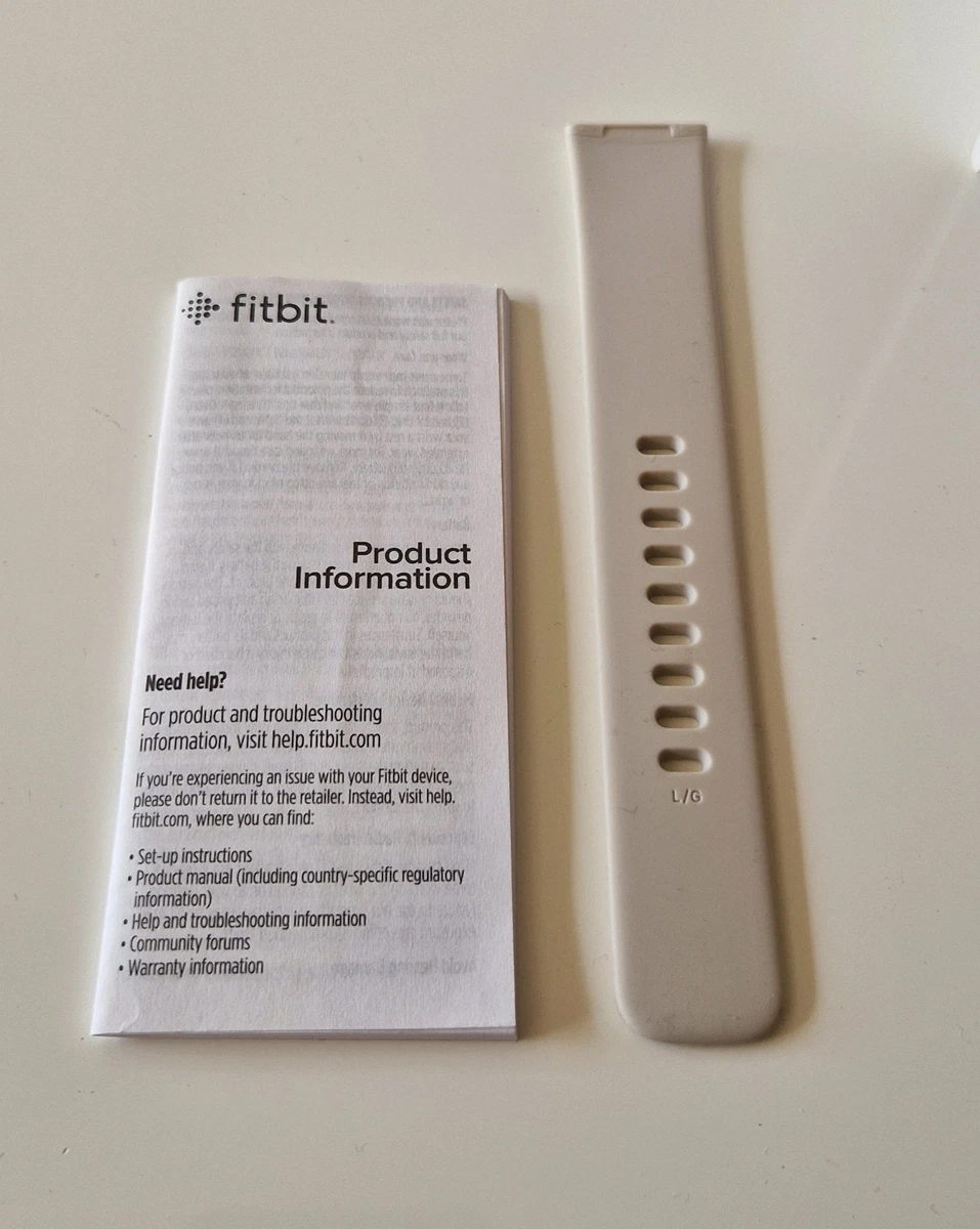 Fitbit Sense FB 512 - Mondweiß / Edelstahl Softgold Fitness Smart