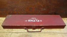 Vintage Tools PLVMB CO. Metal Tool Box No. 5295 PLOMB, PLUMB Mechanic USA RARE