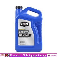 10W40 Synthetic Blend Motor Oil All Mileage Engine Protection High Temp 5 Quarts 23.78 per gallon