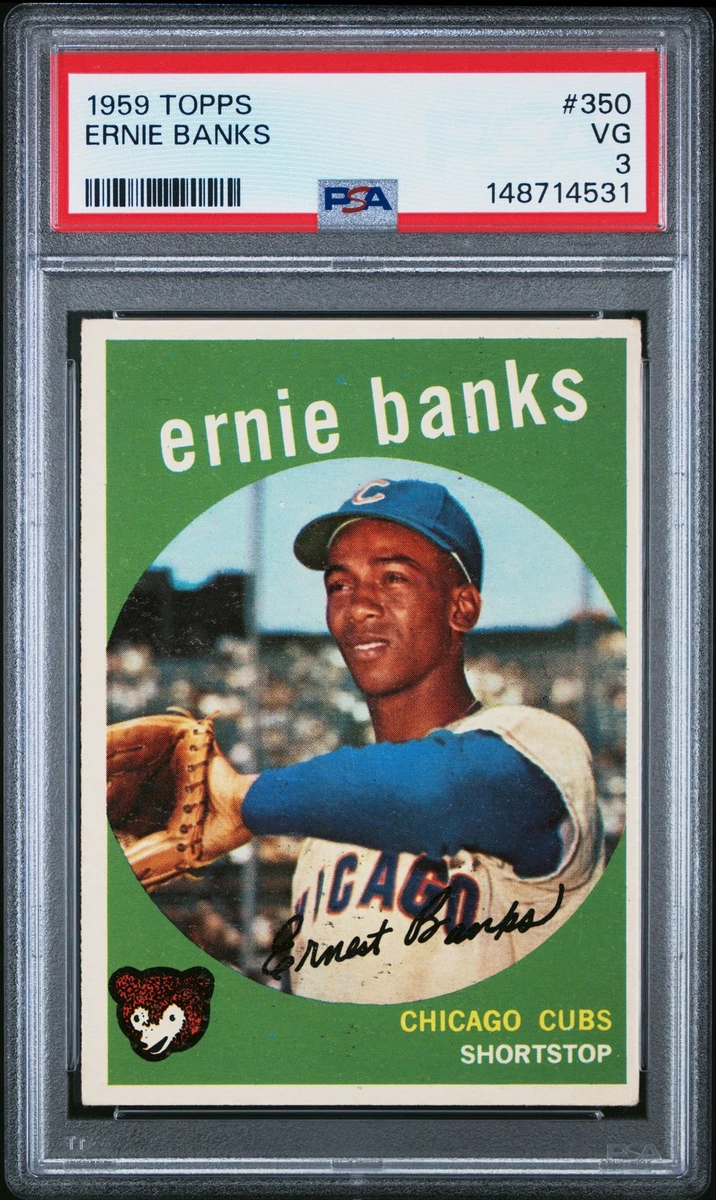 Ernie Banks Baseball 1959 Season Sports Trading Cards