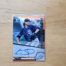 2020 BOWMAN CHROME CHRIS PADDACK HIDDEN FINDS AUTO ORANGE REFRACTOR /25