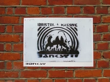 Banksy Bristol Massive Bull City Poster A2