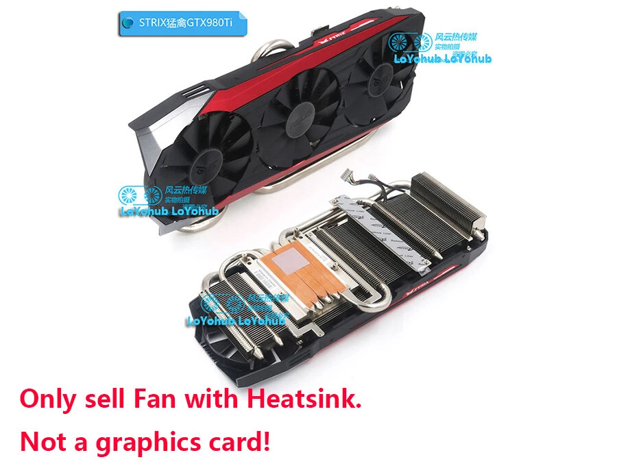 T129215SU For ASUS STRIX GTX980Ti Video Graphics card cooling fan - Image 2 of 2