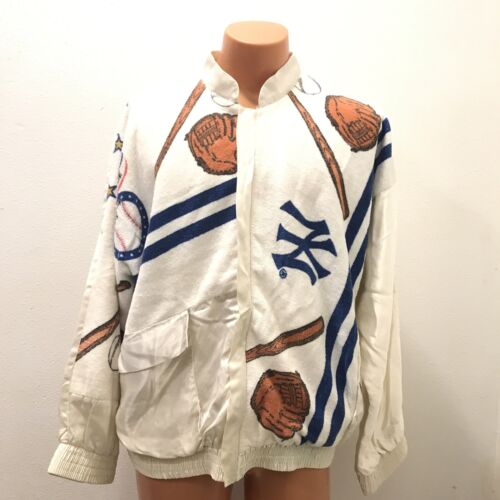 RARE Vintage Renata for Gentlemen New York Yankees Terry Cloth Jacket X-Large - Picture 3 of 8