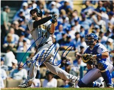 CASEY MCGEHEE   PITTSBURGH PIRATES   ACTION SIGNED 8x10