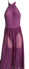 Iefiel Women's Ballet Dance Dress, Purple, 12