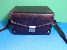 Camera Case 5x7 Deep 7 1/ 2 Wide 4 1/2 Tall 41 inch Strap Vinyl Dark Brown
