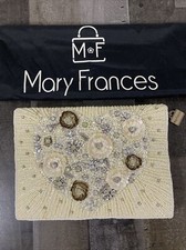 Mary Frances Pure Love Embellished Heart Bridal Crossbody Clutch W/Auth.Card New