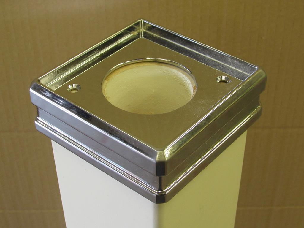 Stair Newel Post Connector Metal Oak Cap Join Newel Post to Base eBay