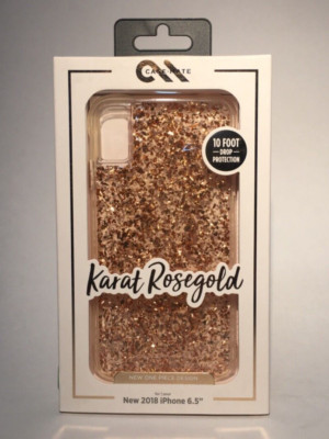 iPhone XS Karat Rosegold Case, Open Box, Nice, Glitter, Rose