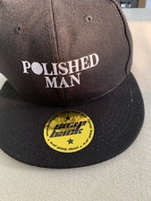 Polished Man Snapback Hat - Black End Violence Activist Hat - NWT