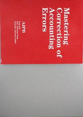 Mastering Correction of Account Errors (Professional Bookkeeping Ce - VERY GOOD