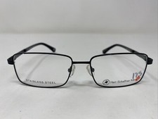 Hart Schaffner Marx HSM929 Black 55-16-140 Metal Full Rim Eyeglasses Frame P241