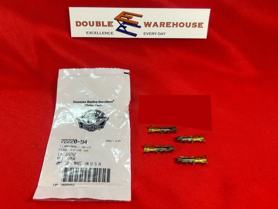 OEM NOS Harley Davidson 72220-94 Terminal Fuse 14-16 GA - LOTE DE DOS (2) Foto 2 de 3