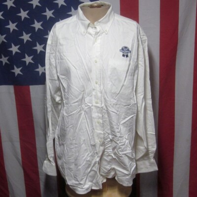 PABST BLUE RIBBON button-down 2XL work shirt PBR embroidery