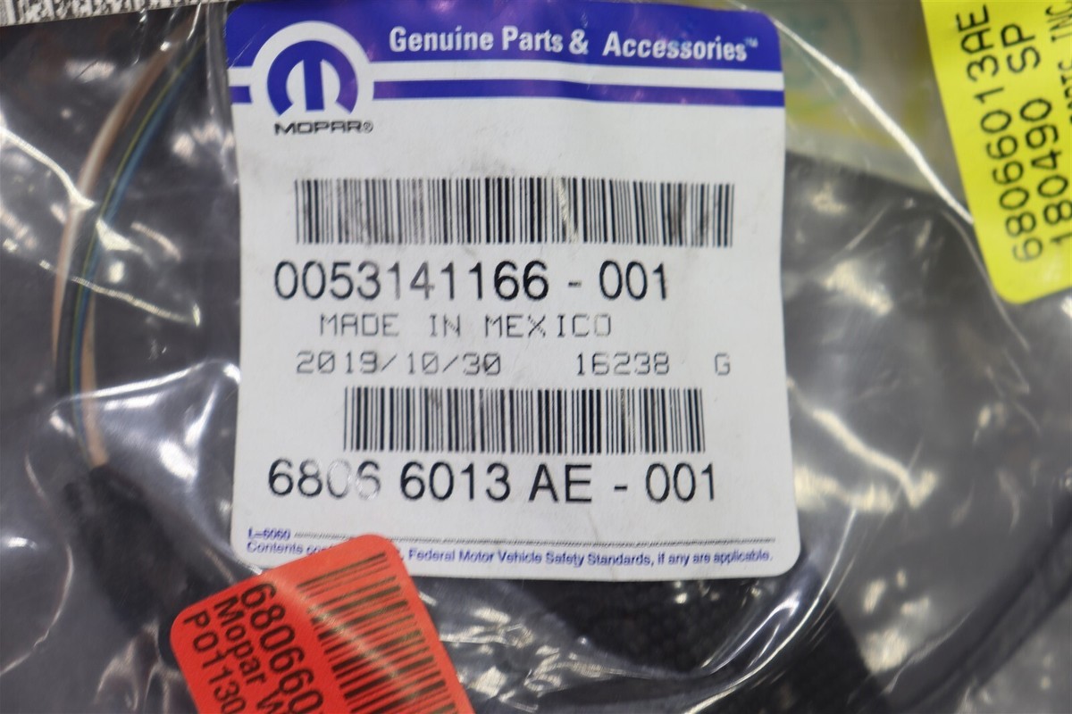 NEW OEM Mopar Front Left Door Wiring Harness 68066013AE Jeep