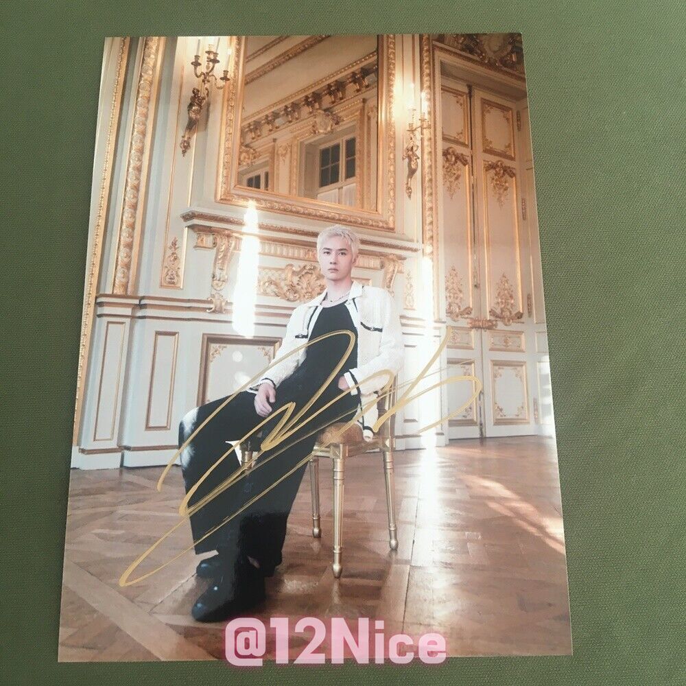WANG YIBO YI BO PHOTO CARD PICTURE SIGNED AUTOGRAPHED CHINESE 4*6