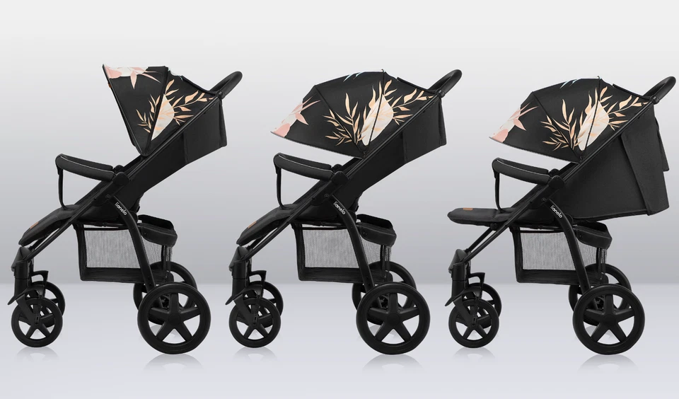 LIONELO® Kinderwagen Buggy bis 22 kg mit Liegefunktion zusammenklappbar Fußdecke - Bild 2 von 4