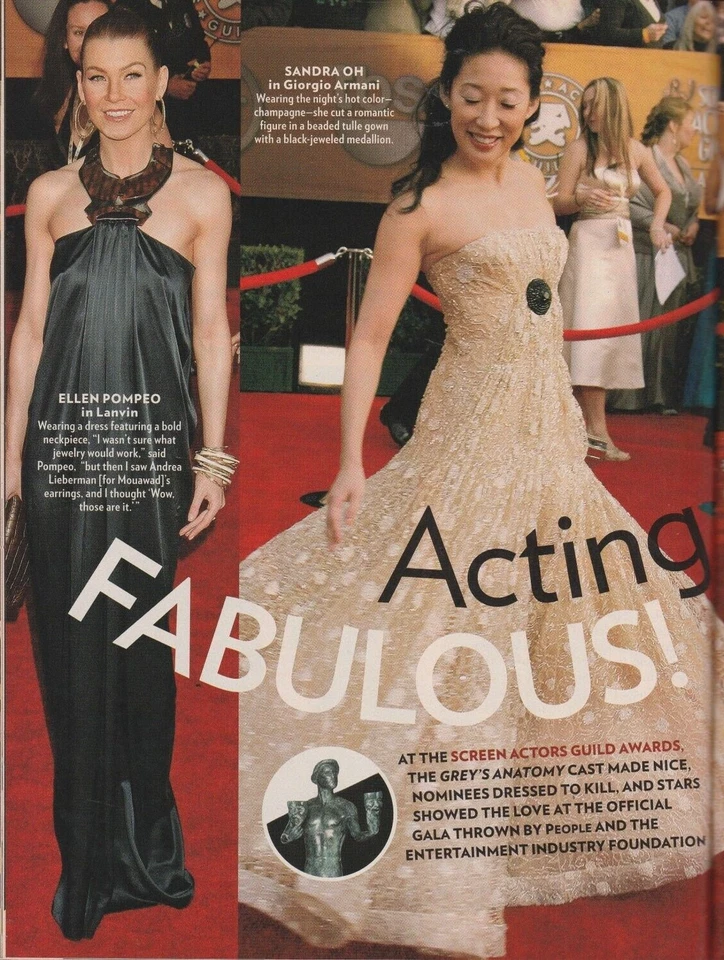 Magazine People February 12 2007 Angelina Jolie Marcheline Bertrand SAG Awards - Image 4 of 4