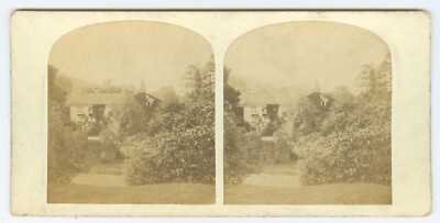 C19025~ ENGLAND RYDAL MOUNT   Lake District Wordsworth Home Stereoview