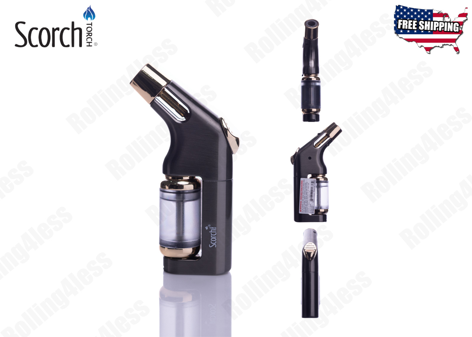 💗Scorch Torch Easy Hand Held 45 Degree Powerful Single Fl