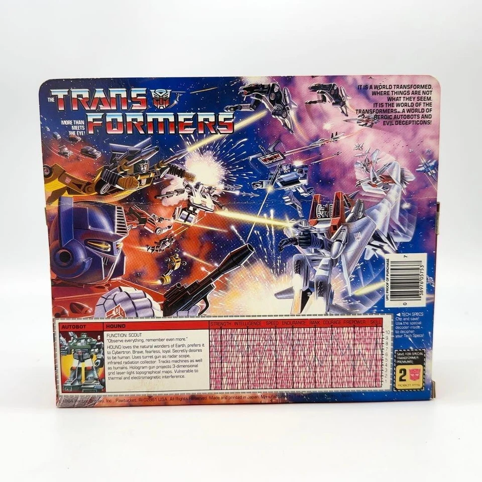 Transformers HASBRO HOUND Unopened 1980s RARE From 4WD Vehicle robot - Image 3 of 4