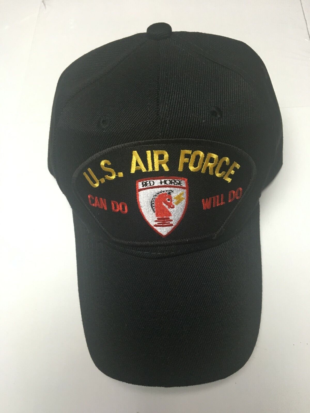 USAF CIVIL ENGINEER "RED HORSE" MILITARY HAT /CAP