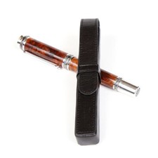 Leather Pen Box - Black Single