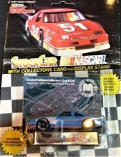 RACING CHAMPIONS STOCK CAR NASCAR W/Collectors card Display Stand 09/16/1992