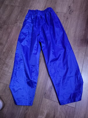 The Rainsuit Shop blaue Regenüberhose Größe XS Alter 3-4 Jahre