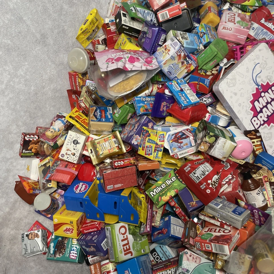 Mini Marcas Gran Lote de 614 Piezas Tienda de Comestibles Juguetes Caramelo Dorado Foto 3 de 4