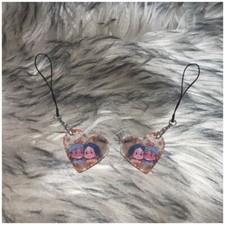 Cute Custom Couple Handmade Cell Phone Charm  Your Own Personalized Photo  