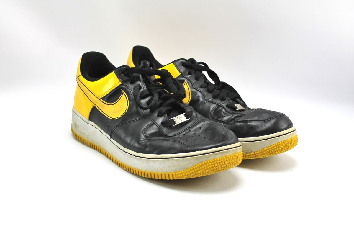 Nike AF-1 82 Air Force 1 '07 Varsity Maize Yellow Black Sneakers Mens 10.5