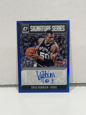 2018-19 Panini Donruss Optic Signature Series Blue Prizm David 