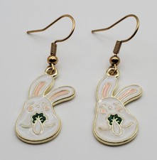 Easter Bunny fishhook earrings