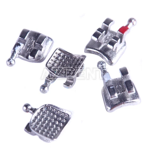 AZDENT Dental Orthodontic Monoblock MIM Bracket Braces Mini Roth/ MBT 018/ 022
