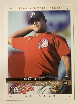 Albert Pujols 2000 Active Graphics Midwest All-Star Peoria Chiefs Rookie (4413)