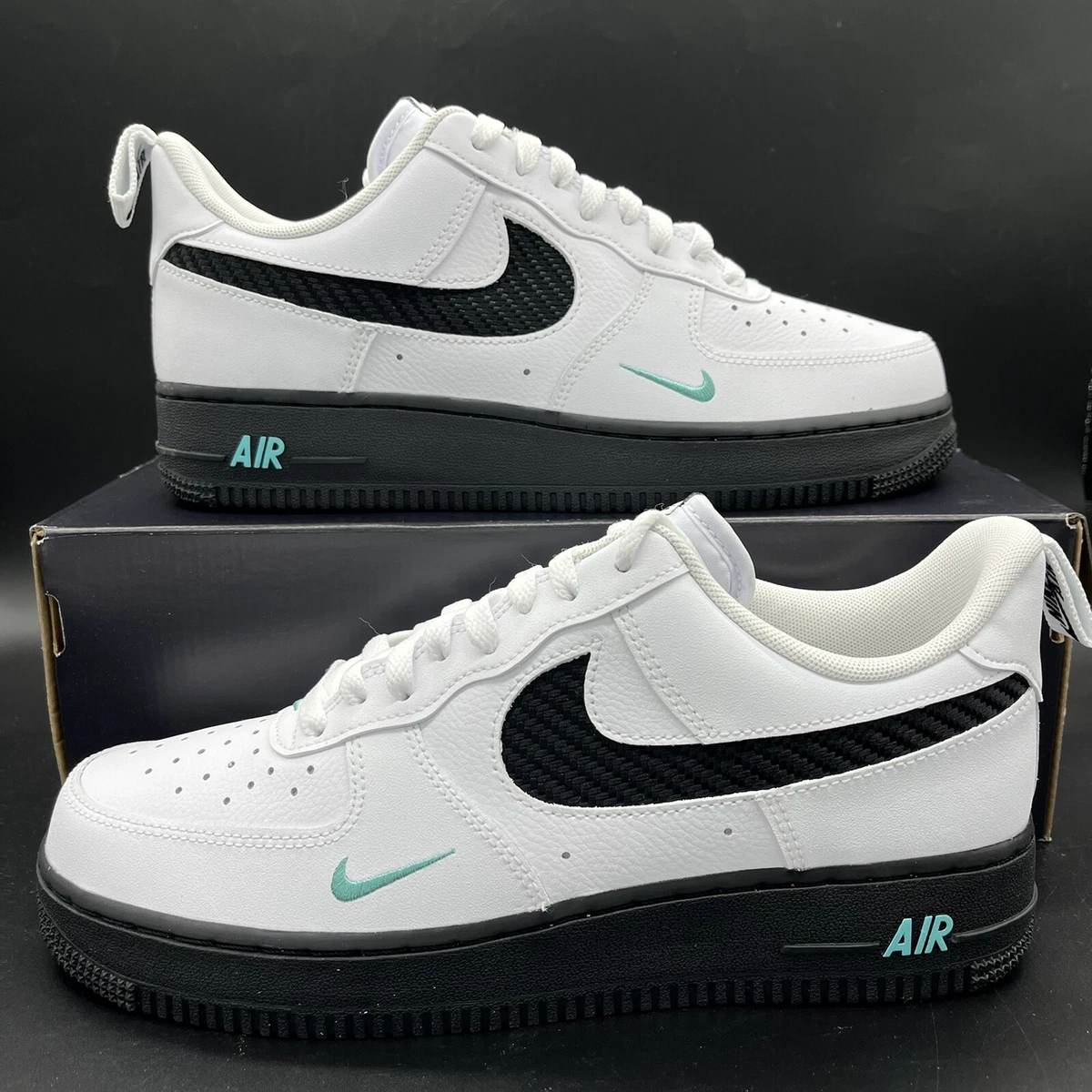 Nike Air Force 1 '07 LV8 Shoes "Carbon Fiber" White