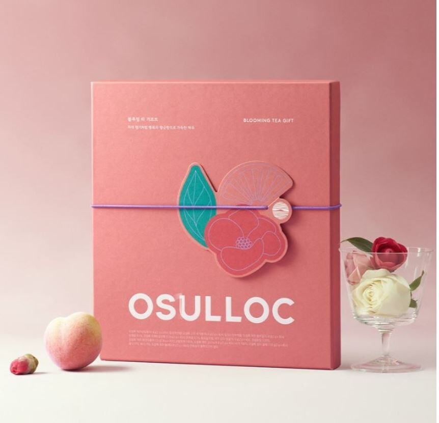 OSULLOC Blooming Tea Gift Set 36 Tea Bags Jeju Blended Premium