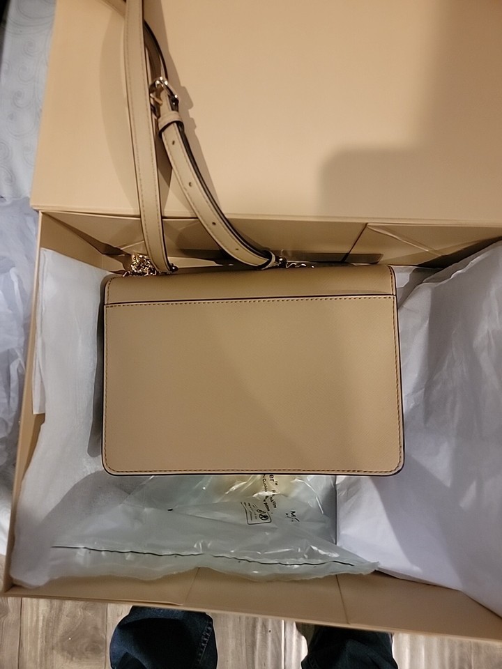 MICHAEL KORS Daniela Large Saffiano Leather Crossbody Bag eBay