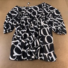 SHEIN Curve Women's US 20 Allover Print Asymmetrical Neck Chain Detail Dress New