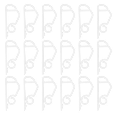 24pcs Weihnachtslicht Clip Perfekter Clip Nützliche Gutter -Haken (weiß)