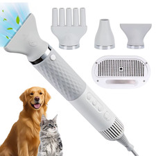 Portable Pet Hair Dryer Dog Grooming Blower -High Velocity Quiet Lightweight 1.2