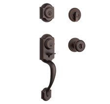 Kwikset Montara Venetian Bronze Single Cylinder Handleset Juno 553MNHXJ11P