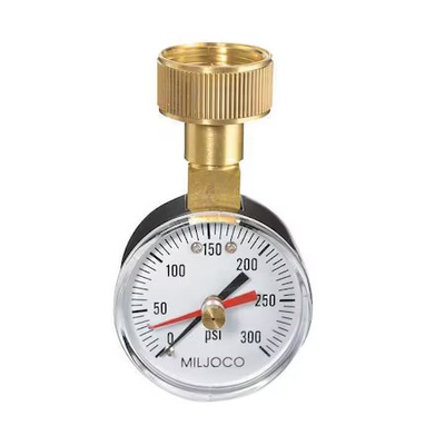 #ad Duro 18C830 Pressure Gauge 0 To 300 Psi 2 In Dial 3 4 In Fght Top Location $9.79