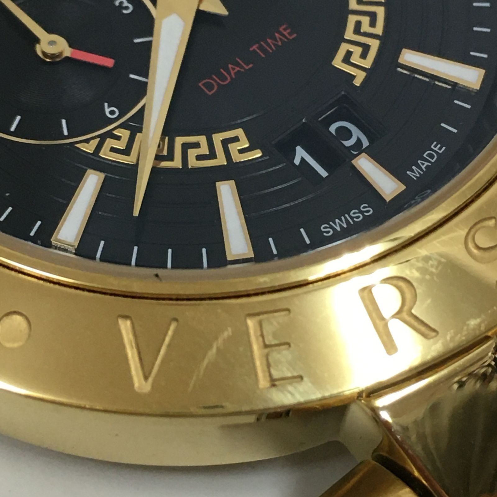 Versace V-Race Dual Time Watch VEBV00519 Black Dial Used with Extra Band From Ja thumbnail 17